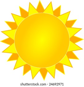 simple vector sun