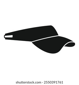 Simple vector sun visor cap template from the side, great for your clothing design needs