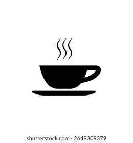 Simple vector tea cup hot beverage symbol