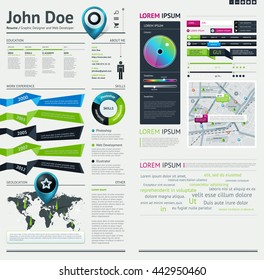 Simple vector template for you resume