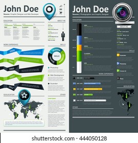 Simple vector template for you resume.

Vector EPS 10 file. Transparency used.