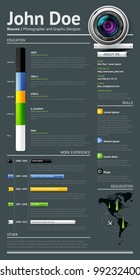 Simple vector template for you resume