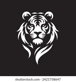 Simple vector of tiger head