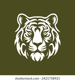Simple vector of tiger head