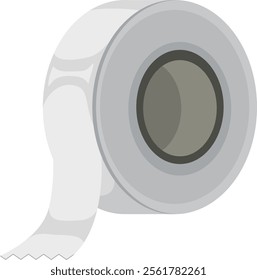 Simple vector of a toilet paper roll