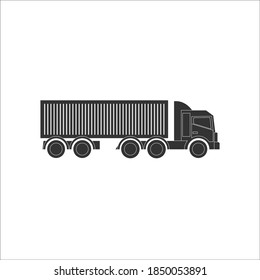 Simple Vector of Trucking Service Logitics Icon