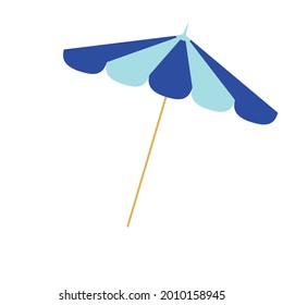 Simple vector of umbrella beach