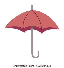 Simple Vector Umbrella Flat Design Stock Vector (Royalty Free ...