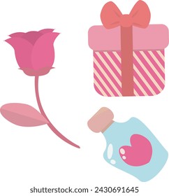 Simple Vector Valentine Asset ILlustration