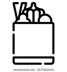Einfache Vektor von Gemüse im traditionellen indonesischen Marktstil.