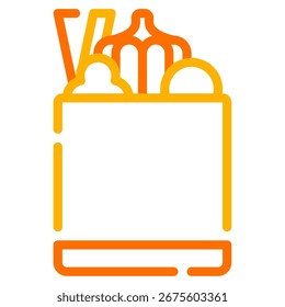 Simple vector of vegetables in traditional Indonesian market style.