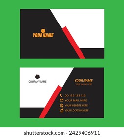 simple vector visiting card design