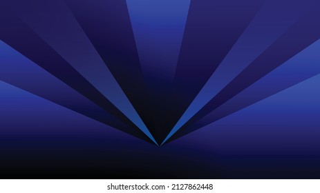 Simple vector wallpaper. Blue rays emerging from the center from below. Changing shades of blue transitions create an artificial glow.