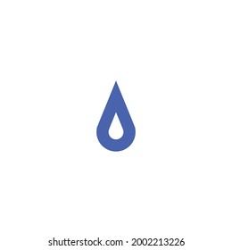 Simple Vector Water Objek With Blue Color