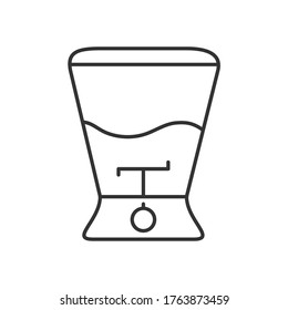 Simple vector whisk icon for mixer. Outline illustration isolated on a white background for websites and apps, stickers and stickers
