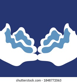 simple vector white cloud illustration