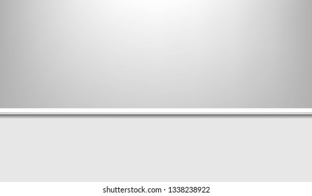 Simple vector white empty studio