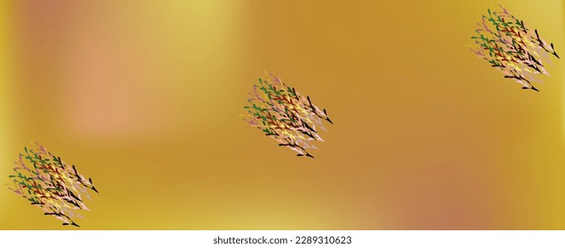 Vector simple con color de fondo amarillo, dorado y naranja para la plantilla