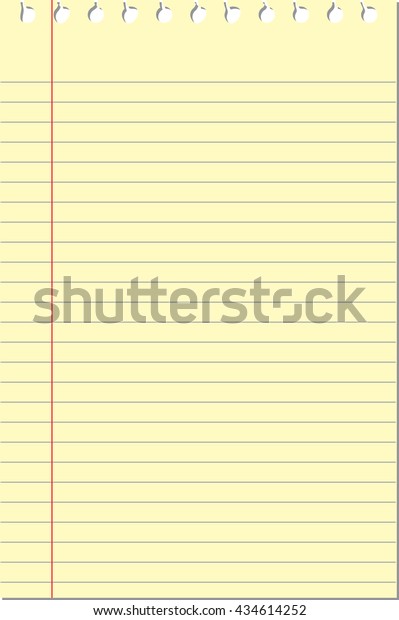 ベクター画像の黄色いノートパッドページ のベクター画像素材 ロイヤリティフリー