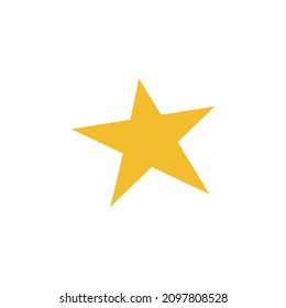 Сute simple vector yellow star