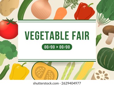 Simple vegetable frame background_1_with text