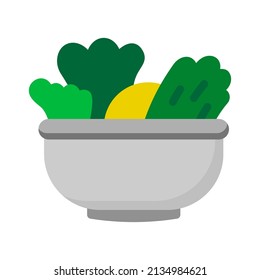 simple vegetable salad icon design, best used for web, banner, flayer or application