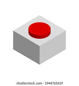 Simple and versatile 3d isometric button
