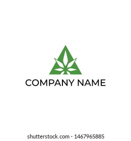 Simple and versatile logo design for cannabis leaves