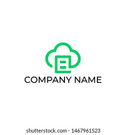 Simple and versatile logo design for cloud technology