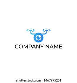 Simple and versatile logo design for drone