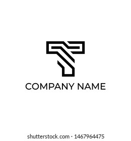 Simple and versatile logo design for letter T