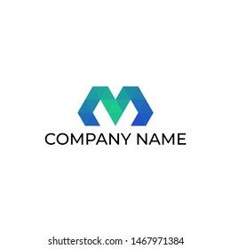 Simple and versatile logo design for letter M