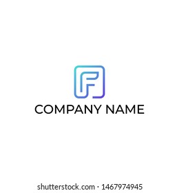 Simple and versatile logo design for letter F