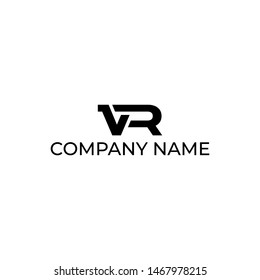 Simple and versatile logo design for letter V and R