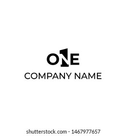 Simple and versatile logo design for number one 