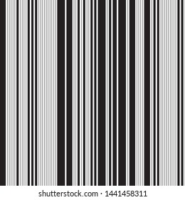 Simple vertical black stripes. Ratio between white and black is 62%:38%, that is 1.6 Fibonacci ratio (the golden number)
