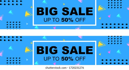 Simple and simple vertical promotion banners