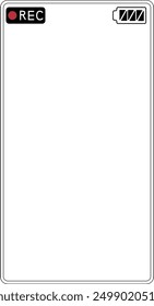 Simple vertical recording screen frame material