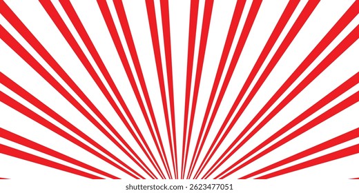 simple vertical red, white sunrise line pattern.
