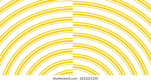 simple vertical yellow repeat line circular pattern.