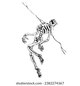 simple but very cool design, skeleton struck by lightning. very suitable for printing on any media.