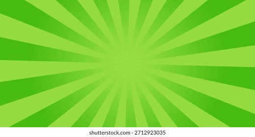 Textura Radial Del Remolino Verde Vibrante Simple Del Gradiente En Fondo Llano Horizontal En Blanco 