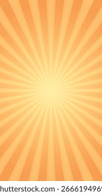 Diseño de fondo de Vertical de efecto de luz de explosión naranja vibrante simple