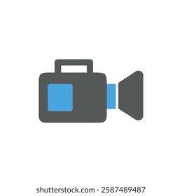 Simple Video Camera Icon for Education