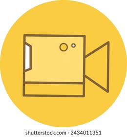 Simple Video Camera Icon stock illustration