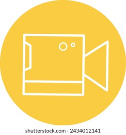 Simple Video Camera Icon stock illustration