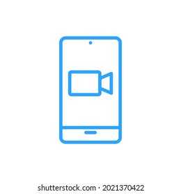Simple de Videoconferencia relacionada con Iconos de línea vectorial, videollamadas y más.