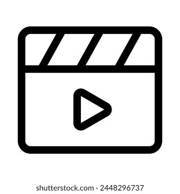 Simple video icon. Movie icon. Vector.