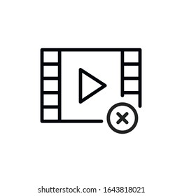 Einfaches Symbol für die Videoabspielzeile. Piktogramm anheben. Vektorillustration einzeln auf weißem Hintergrund. Qualitätszeichen von Premium. Vektorillustration-Zeichen für mobile App und Webseiten.