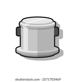 Simple Vietnam Drip Coffee Maker Vector Illustration